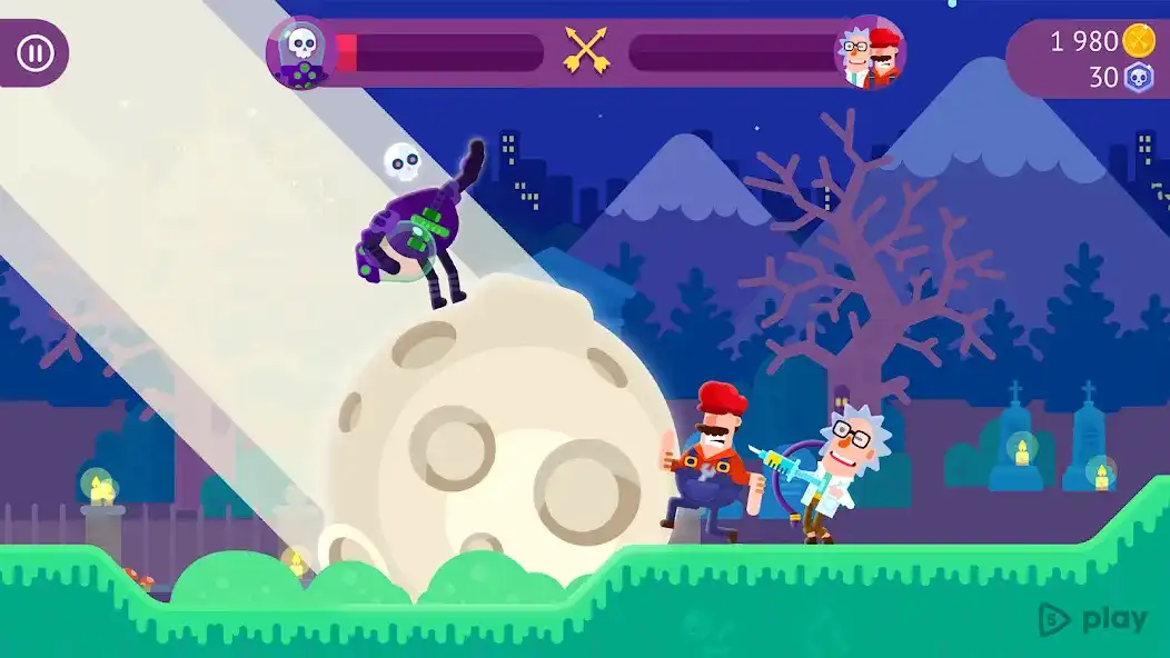 Bowmasters (Unlimited Coins & Gems) screenshot 4